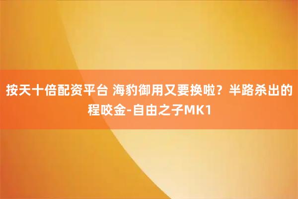 按天十倍配资平台 海豹御用又要换啦？半路杀出的程咬金-自由之子MK1